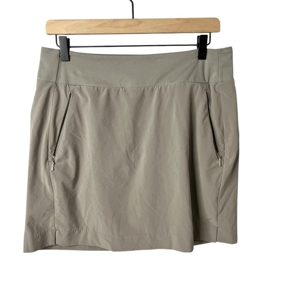 Athleta SoHo Skort Tan Gray Size 10 Athletic Golf Tennis Style 211382 - Picture 3 of 7